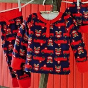 3pc Mud Pie Baby 3pc Firetruck outfit baby shower gift